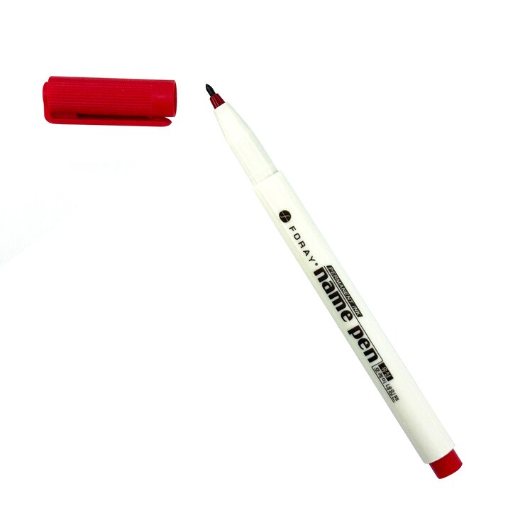 포레이 유성 네임펜 1.0mm 36개 - 적색 포레이 유성 네임펜 1.0mm 36개 - 적색