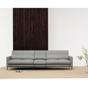 다우닝 로이드 가죽 소파 W3000