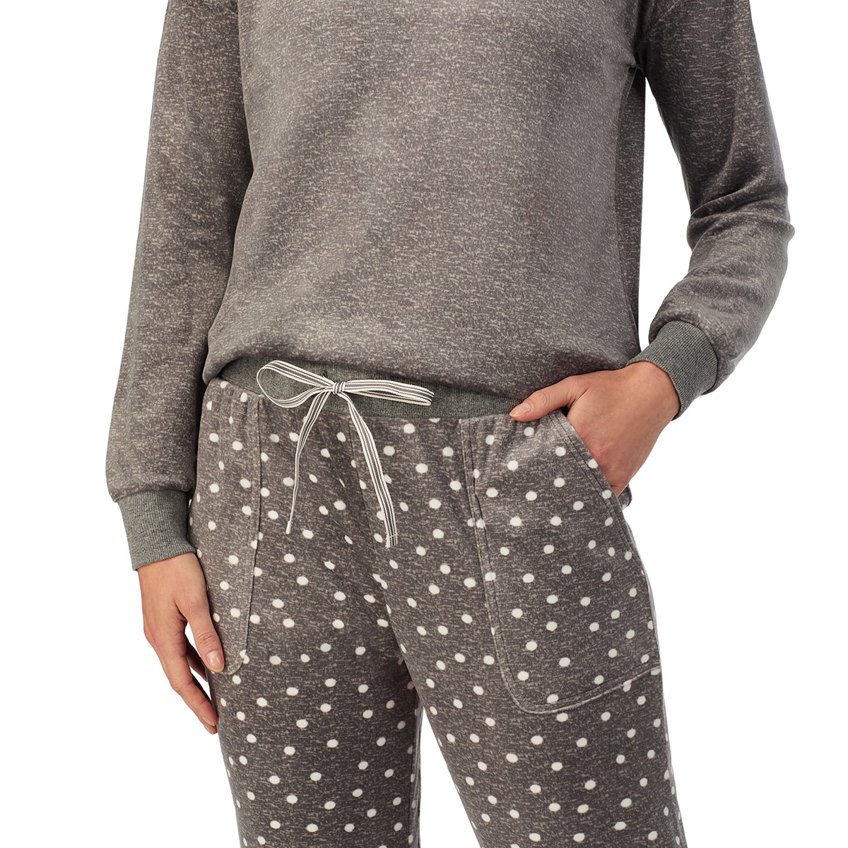 노티카 여성 실키 플리스 파자마 세트