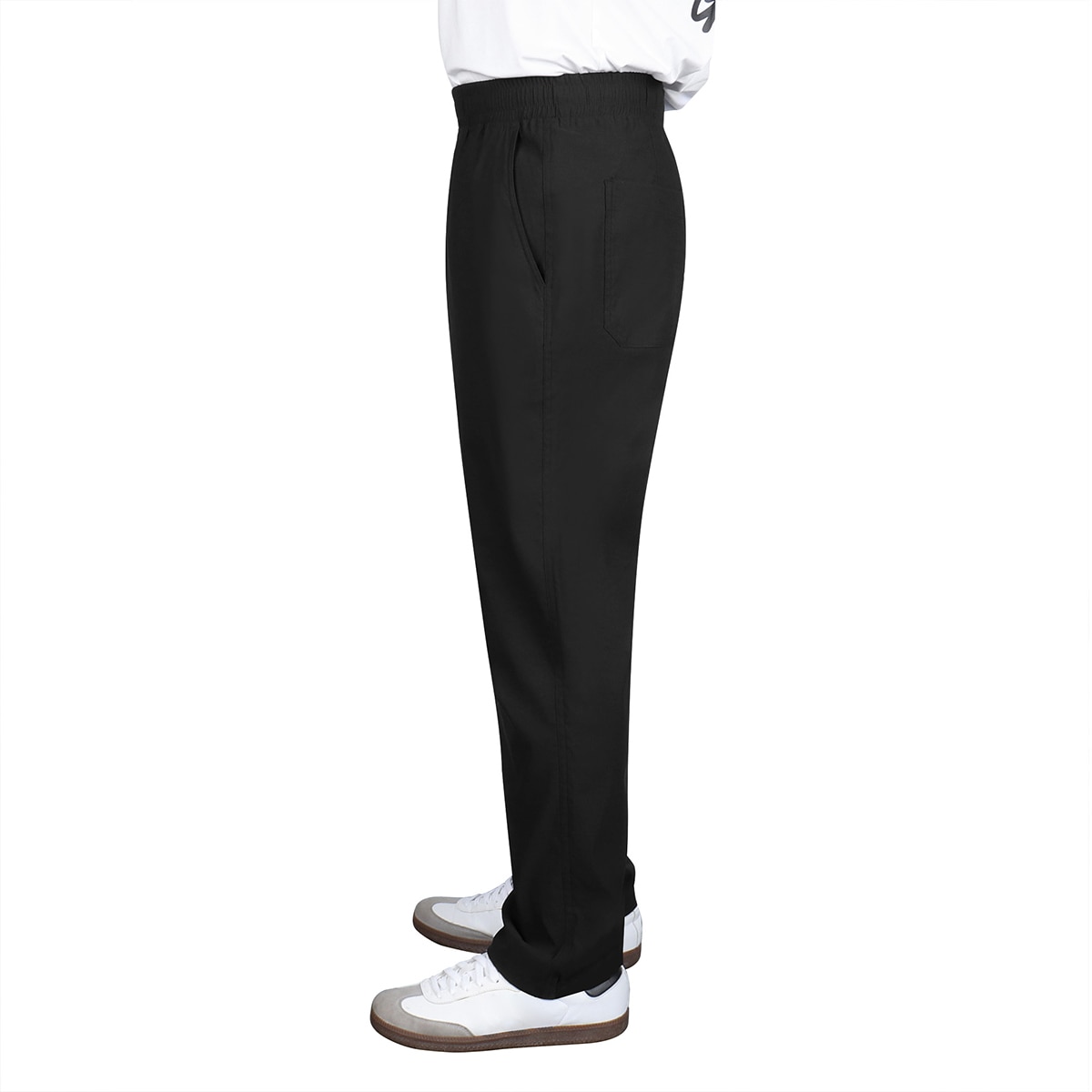 케네스콜 남성 테이퍼드 스트링 바지 - 블랙