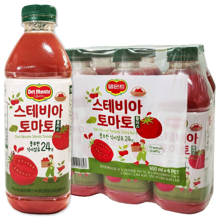 Del Monte Stevia Tomato Juice 950ml x 6 683952
