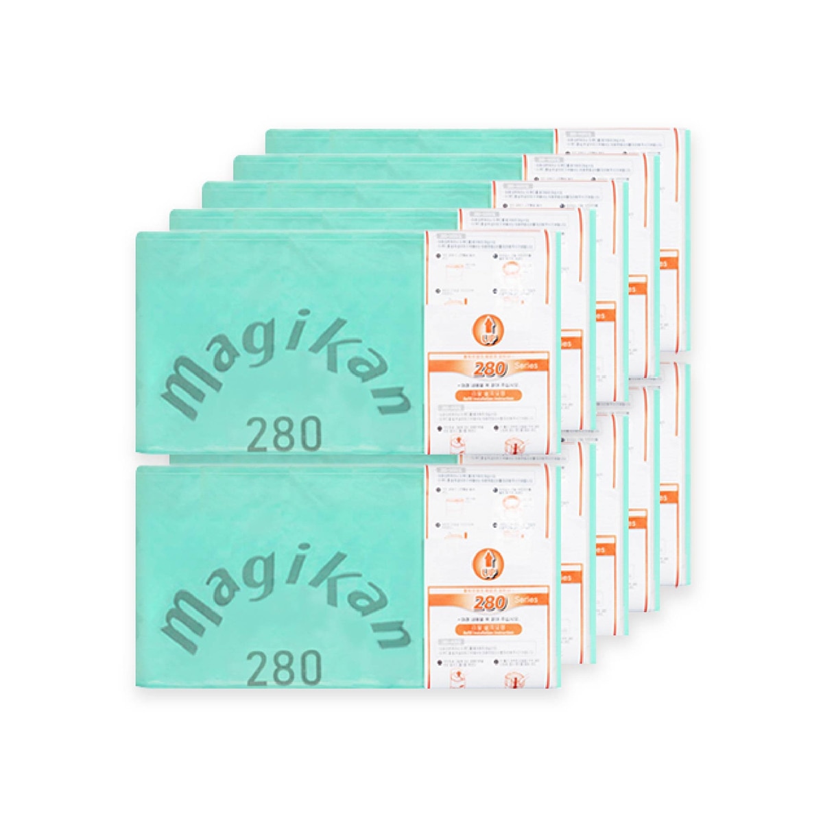 매직캔 매직롤 280 봉투 리필용, 27L x 10개 매직캔 매직롤 280 봉투 리필용, 27L x 10개