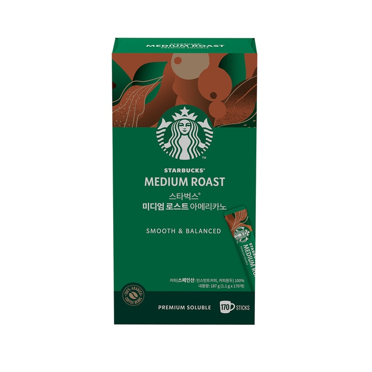 스타벅스미디엄로스트아메리카노1.1g x 170ct x 432