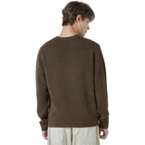 바인 남성 알파카 울 블랜디드 니트 - 브라운