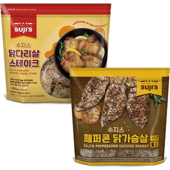수지스페퍼콘닭가슴살1.8kg + 닭다리살스테이크1,050g