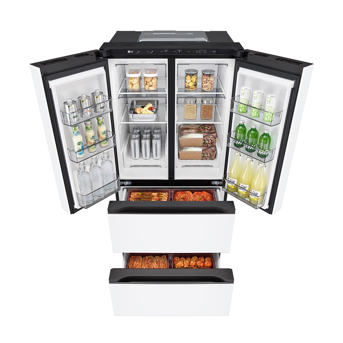 엘지 디오스 AI 오브제컬렉션 김치톡톡 491L -메탈 에센스화이트