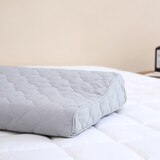 April At Home 고밀도 워싱면 방수 메모리폼 낮은베개 - 그레이