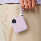 스마텍 케이블 일체형 미니 보조배터리 세트 2P - 퍼플