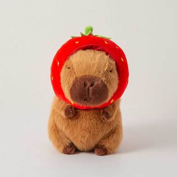 카피바라 딸기모자 인형 23cm