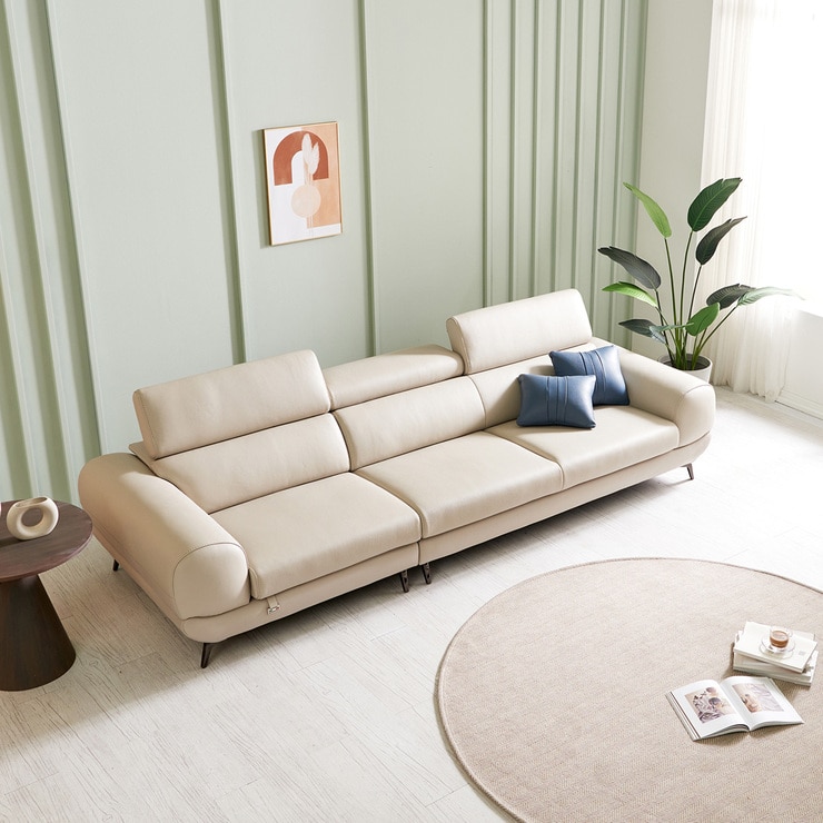 사트바 마티에르 헤드무빙 4인소파 - 아이보리