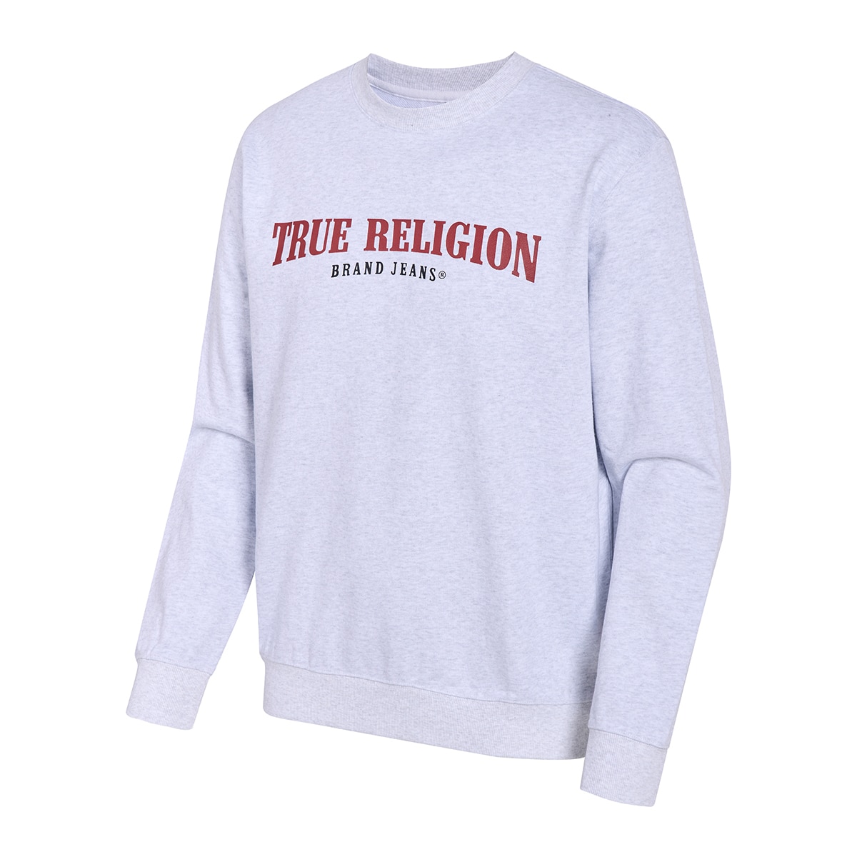 트루릴리젼 남성 긴소매 크루넥 - 멜란지그레이, M