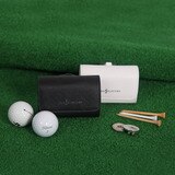 PGA Tour 골프공 케이스 2 개 - 블랙 1개 + 화이트 1개