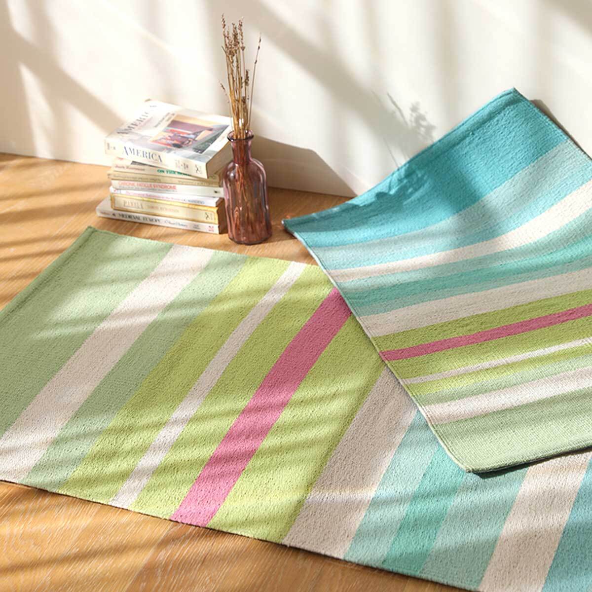 오리고 선염 코튼 엑센트 러그 50x70cm - 선샤인브리즈