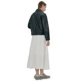 비지트 인 뉴욕 여성 루즈핏 인조가죽 재킷 - 블랙, M/L