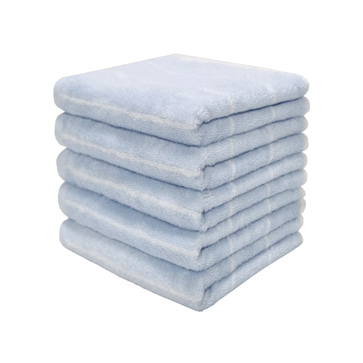 기라로쉬 뱀부 세면타월 5P - 블루/라인