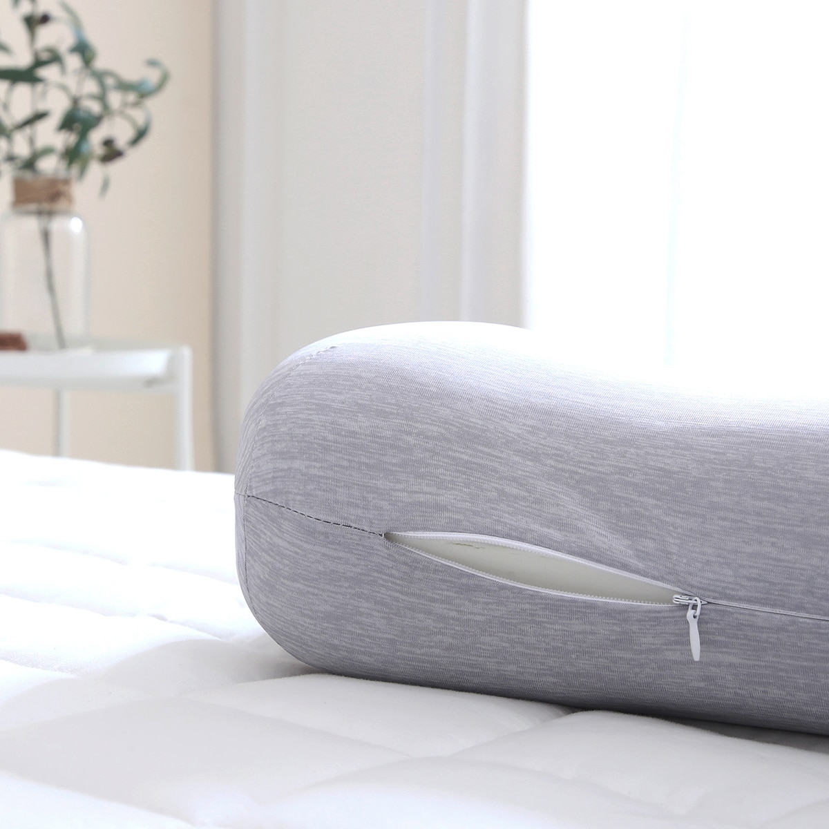 에이프릴앳홈 땅콩형 냉감 베개 2P - 그레이