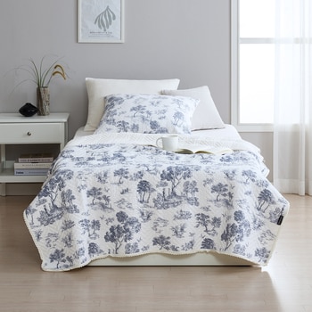 박홍근홈패션 극세사 면 양면 스프레드 - 싱글