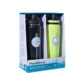 써모플라스크 보온보냉병 710ml 2P - 블랙&라임