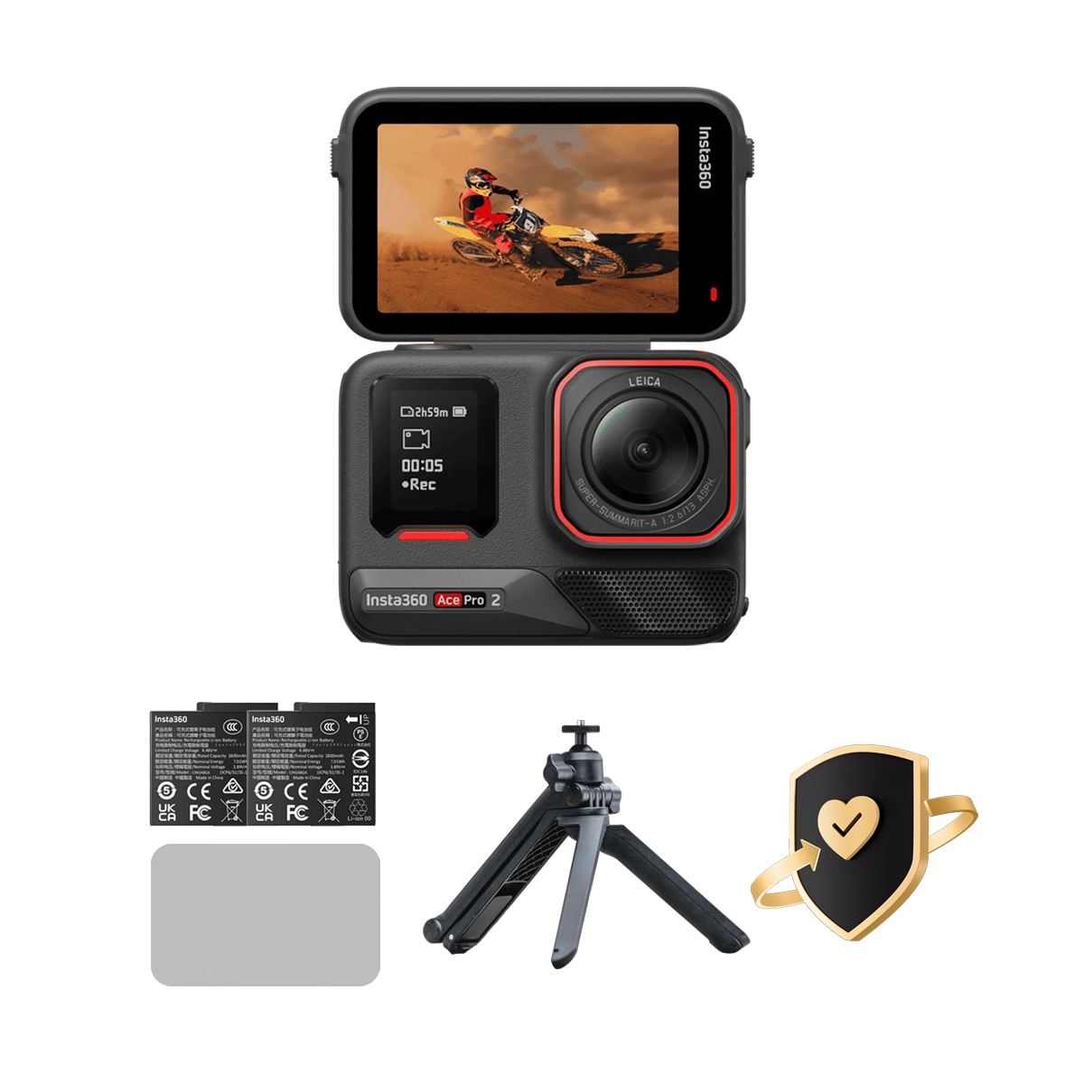 인스타360 Ace Pro 2 번들, 플렉시 케어 포함