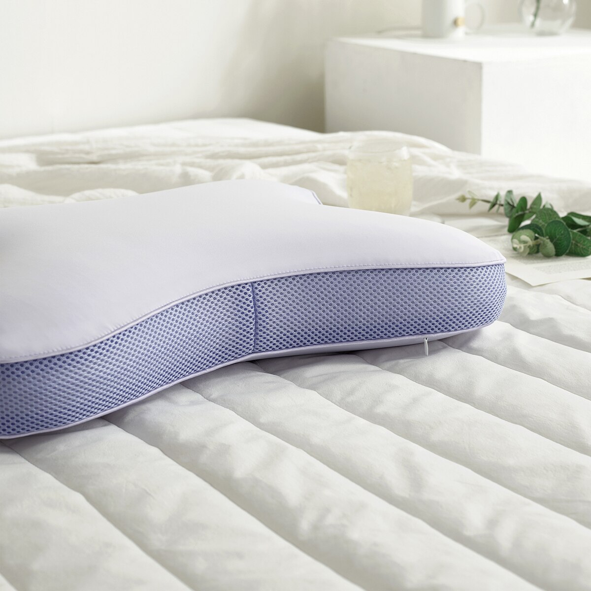 April At Home 나비형 쿨링 메모리폼 베개 - 퍼플 April At Home 나비형 쿨링 메모리폼 베개 - 퍼플