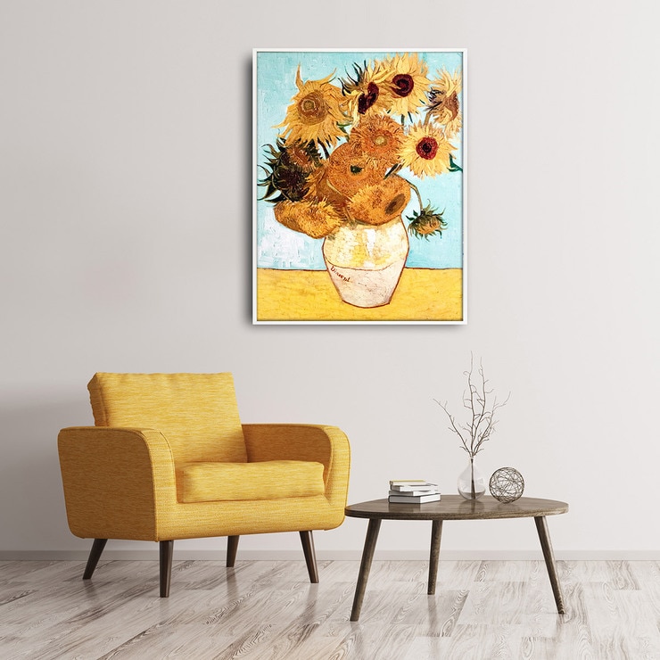 지클레 그림 액자 (80 x 60cm 또는 60 x 80cm) - 고흐, 해바라기 II