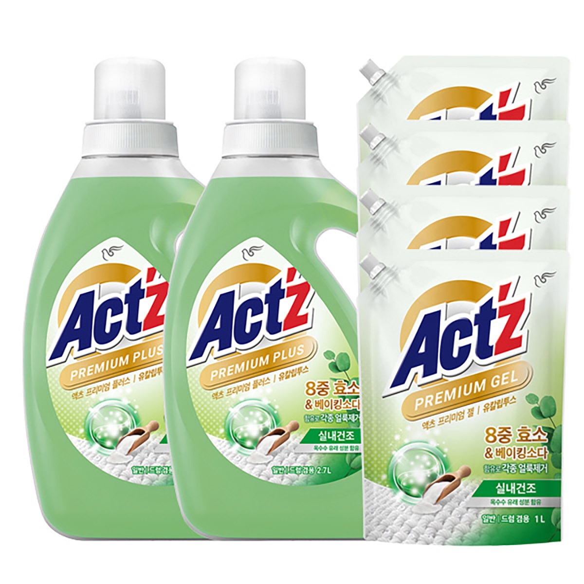 액츠 프리미엄 젤 유칼립투스 2.7L x 2 + 1L x 4