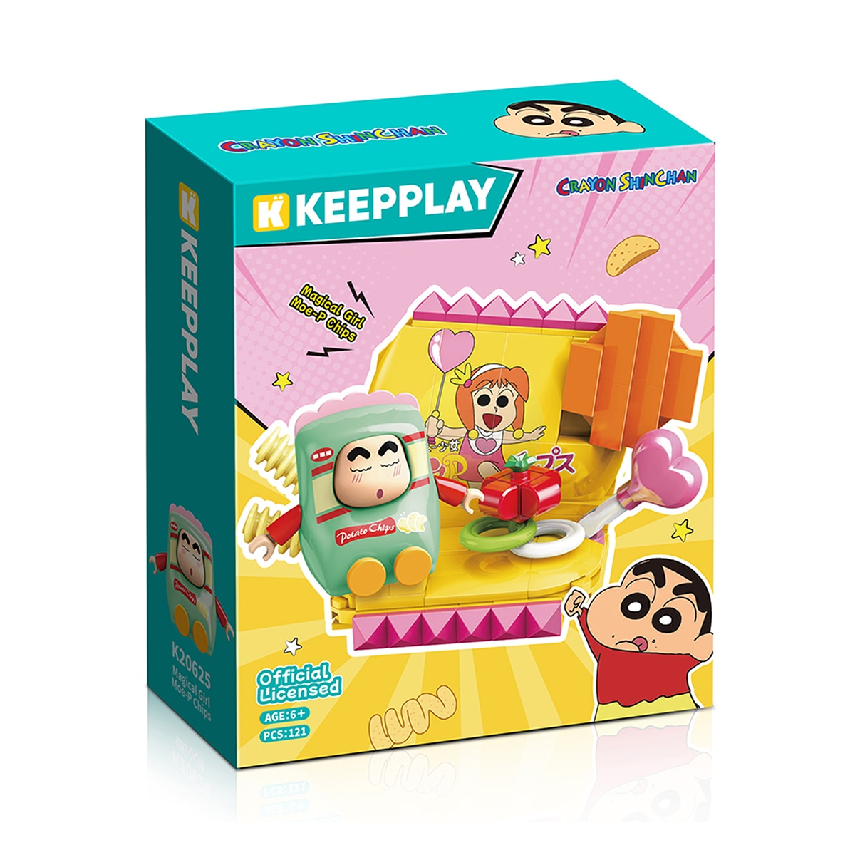 Keepplay 짱구 블럭 피규어 음식 시리즈 3종 Keepplay 짱구 블럭 피규어 음식 시리즈 3종