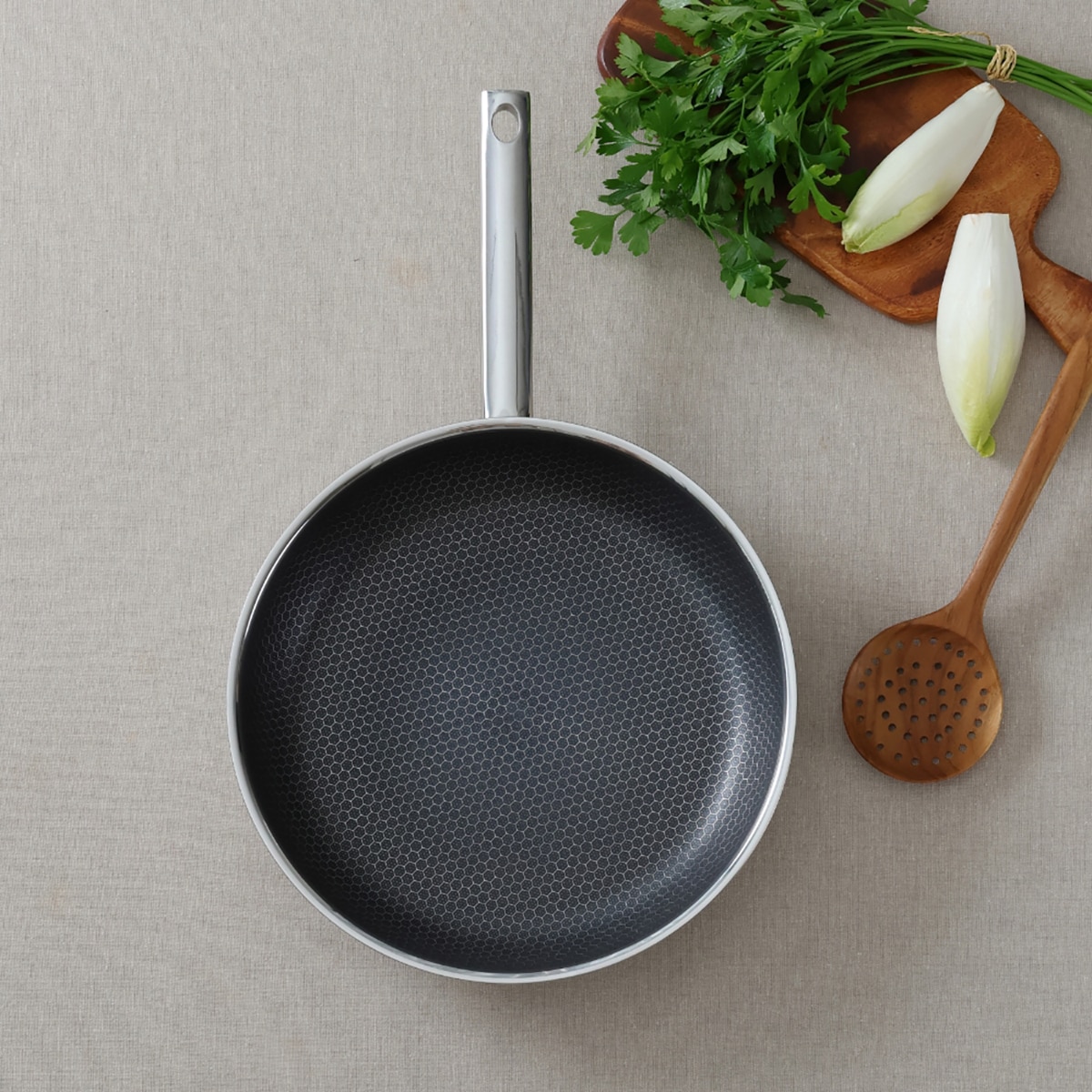 쿡에버 에칭 프라이팬 28cm + 웍 24cm