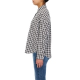 쥬시꾸뛰르 여성 체크 셔츠 - 블랙, M/L