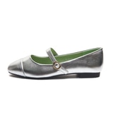 엘리자베스스튜어트 메리제인 플랫 - 실버, 235mm