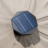 선빌라 LED 정원용 우산, 지름 2.9m, 베이지