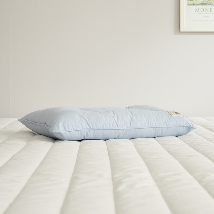 루마인 홈 양모 경추 베개 30x45cm - 블루