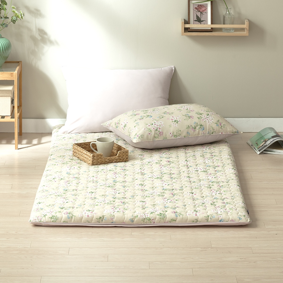 에이프릴앳홈 순면 누빔 워싱 면 요 - 싱글