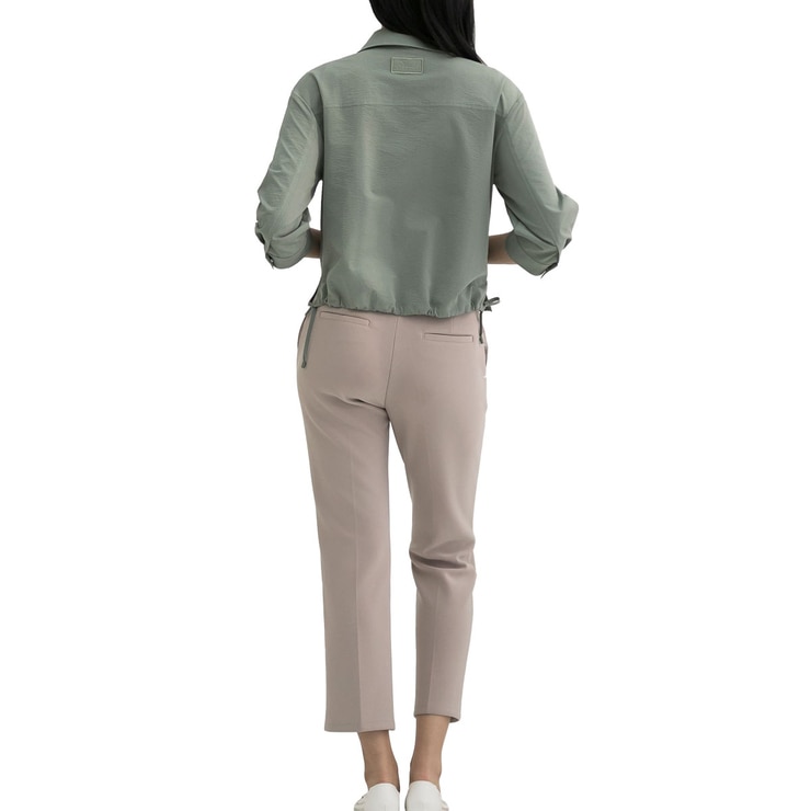 LeShop Women's Shirt Jacket - Khaki, L