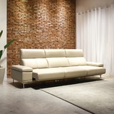 사트바 프라임 통가죽 슬라이딩 소파 4인