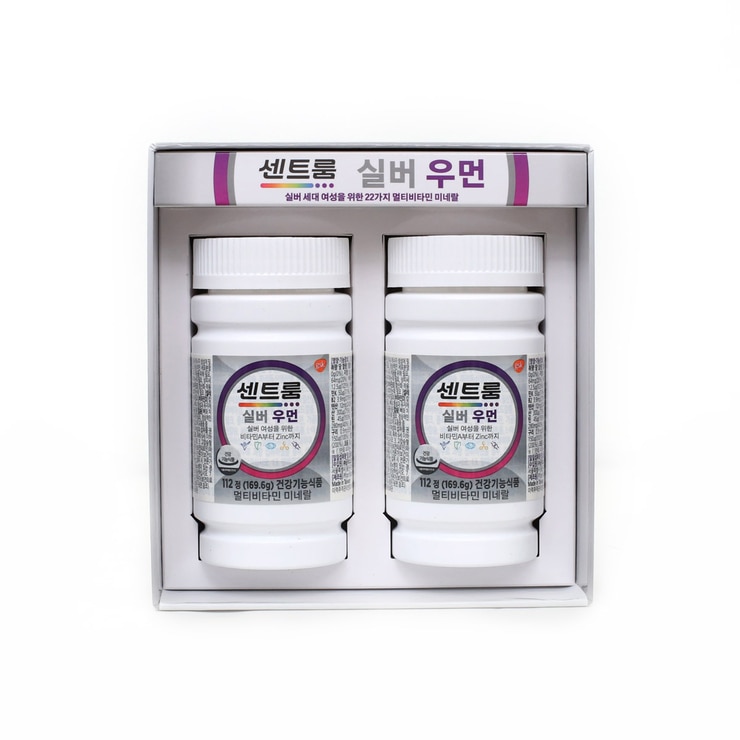 센트룸 실버 멀티비타민 선물세트 112정 x 2병 x 180 - 센트룸 우먼 선물세트