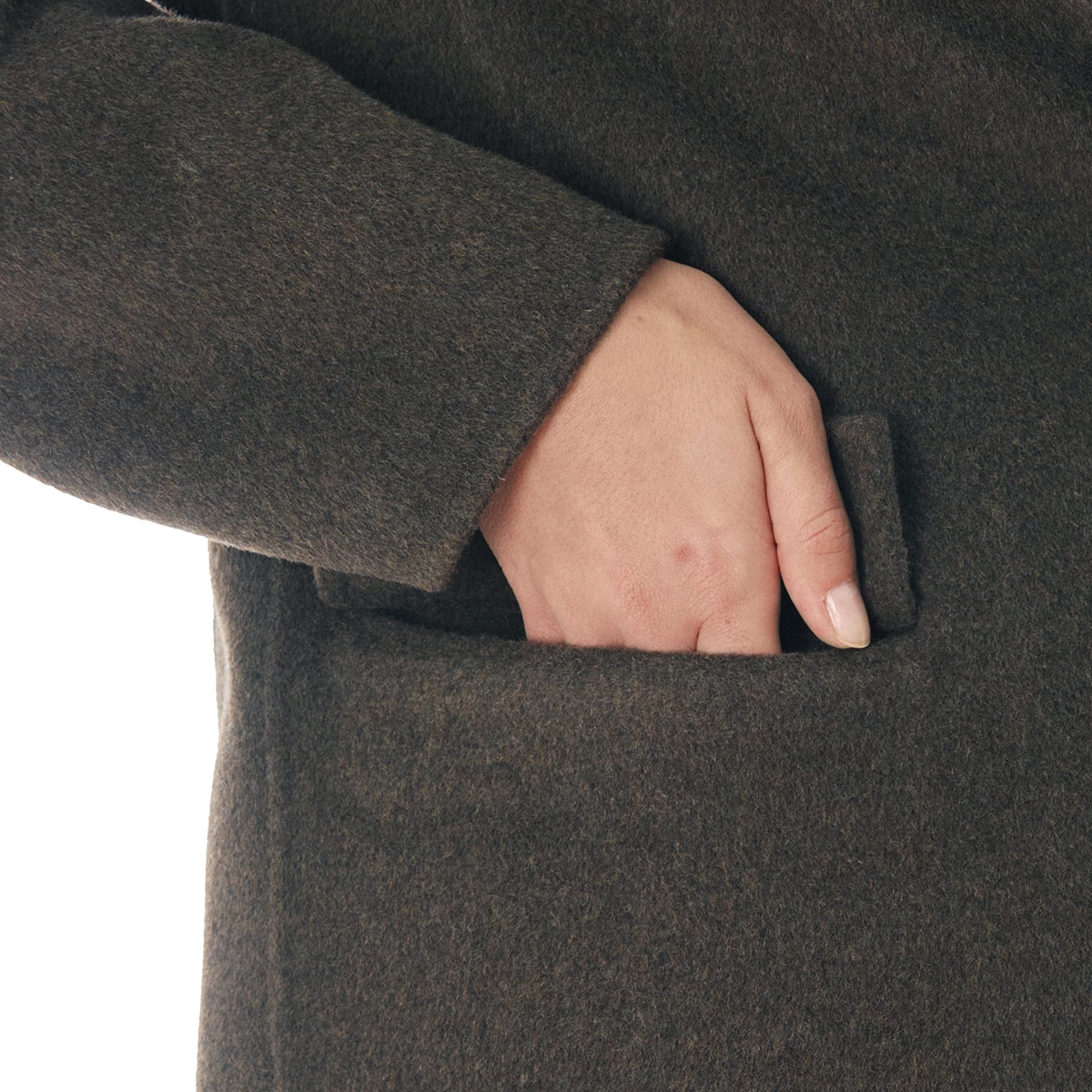 비지트 인 뉴욕 여성 구스안감 재킷 - 브라운