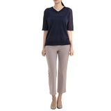 보니스팍스 여성 브이넥 풀오버 니트