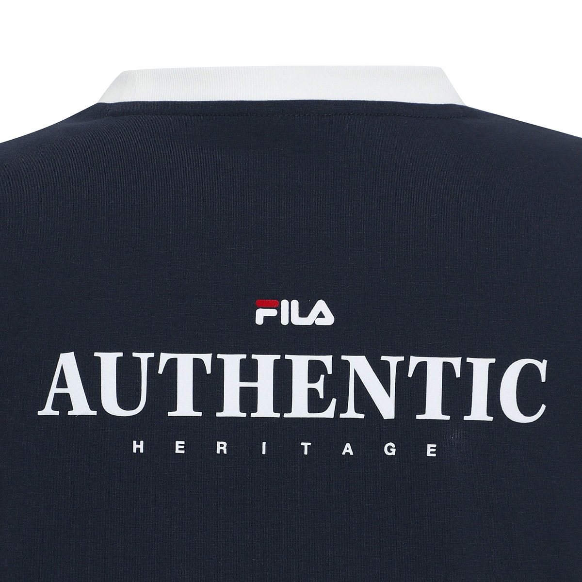 휠라 여성 링거 티셔츠 - 네이비, L