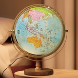 서전 LED 행정 지구본 32cm 스카이 블루