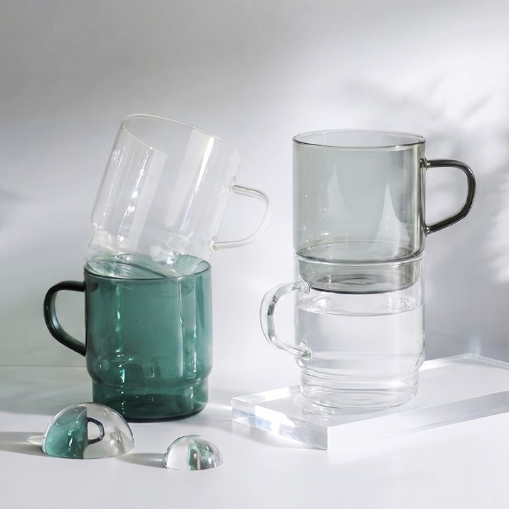 메종오브제 몬즈 내열유리 머그 400ml 4P