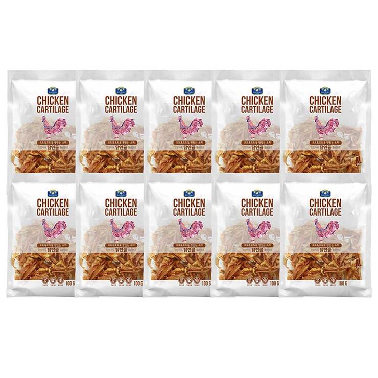 벨버드 애견용 닭연골 100g x 10