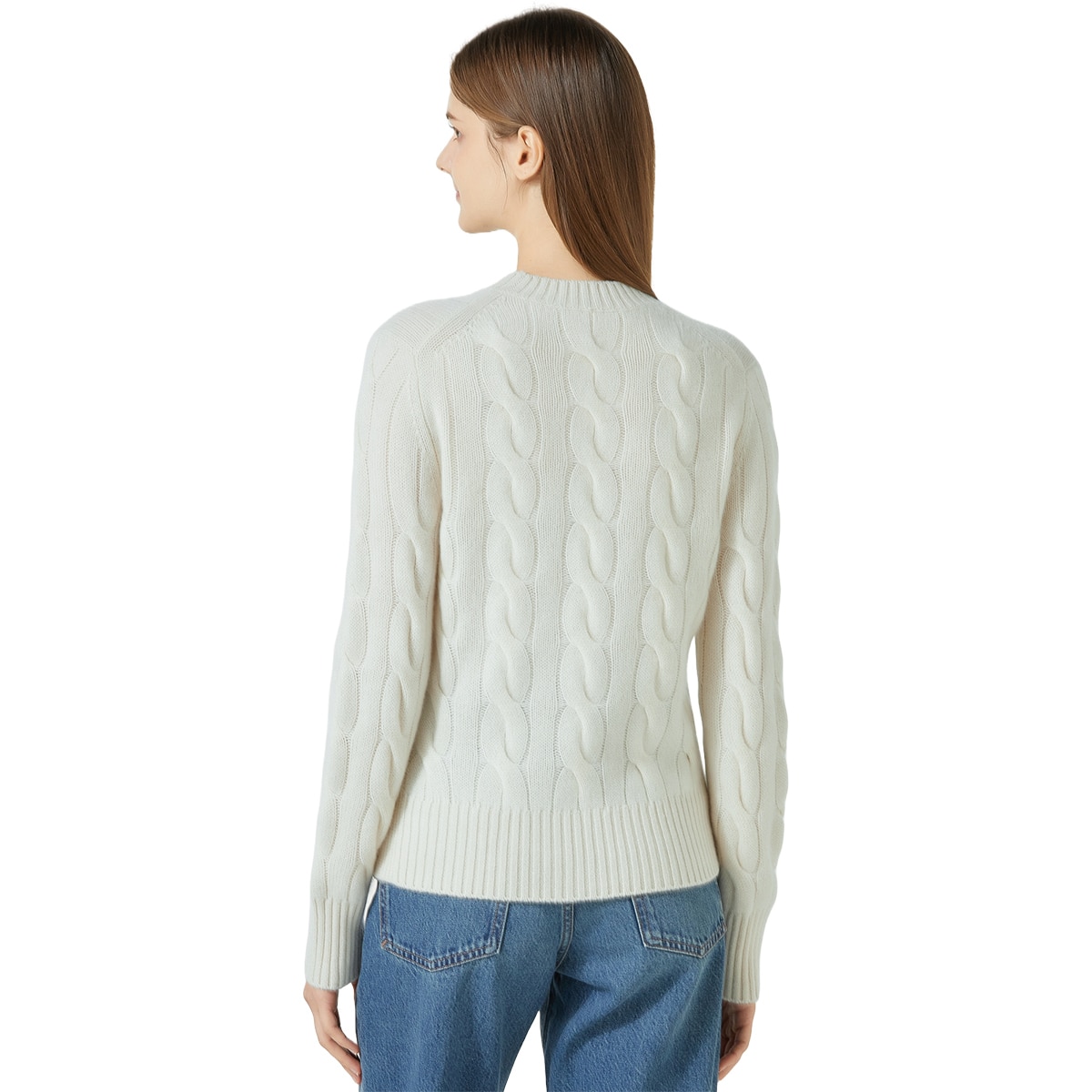 리디아 바인 여성 울 캐시미어 케이블 스웨터 - 아이보리, S 리디아 바인 여성 울 캐시미어 케이블 스웨터 - 아이보리, S