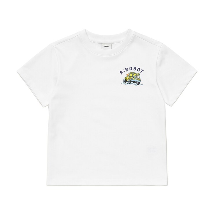 알로봇 키즈 반소매 티셔츠 세트 - 블루/화이트