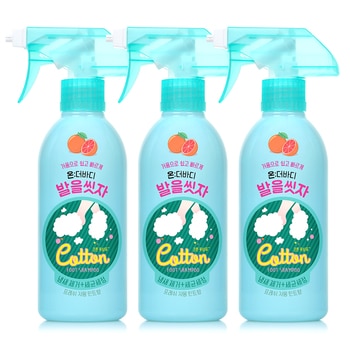엘지 온더바디코튼 풋샴푸 385ml x 3개