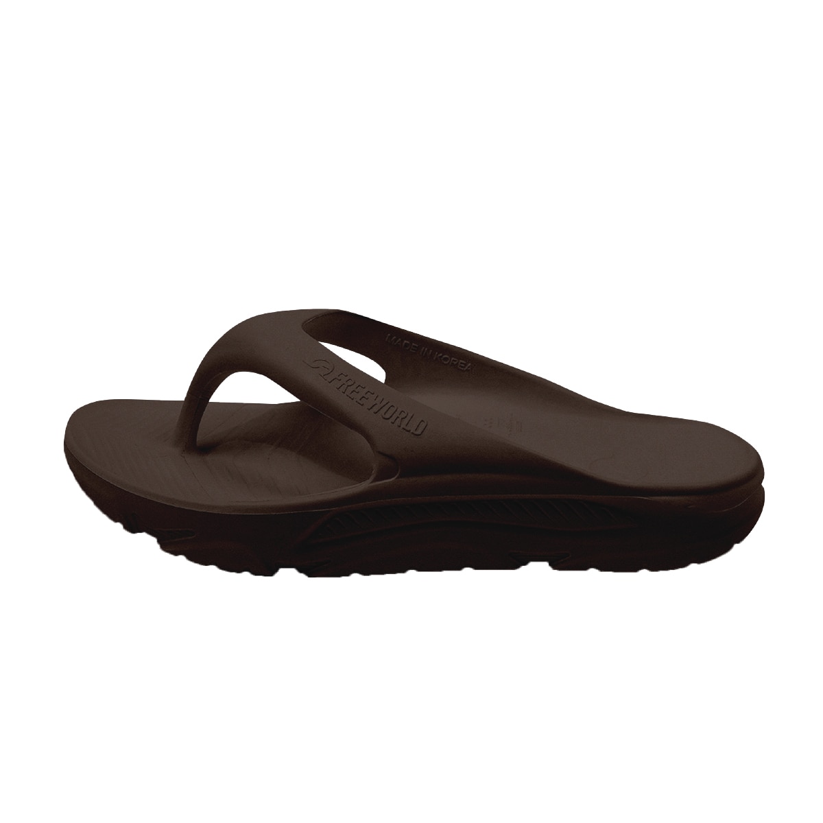 프리월드 성인 플립플랍 - 다크브라운