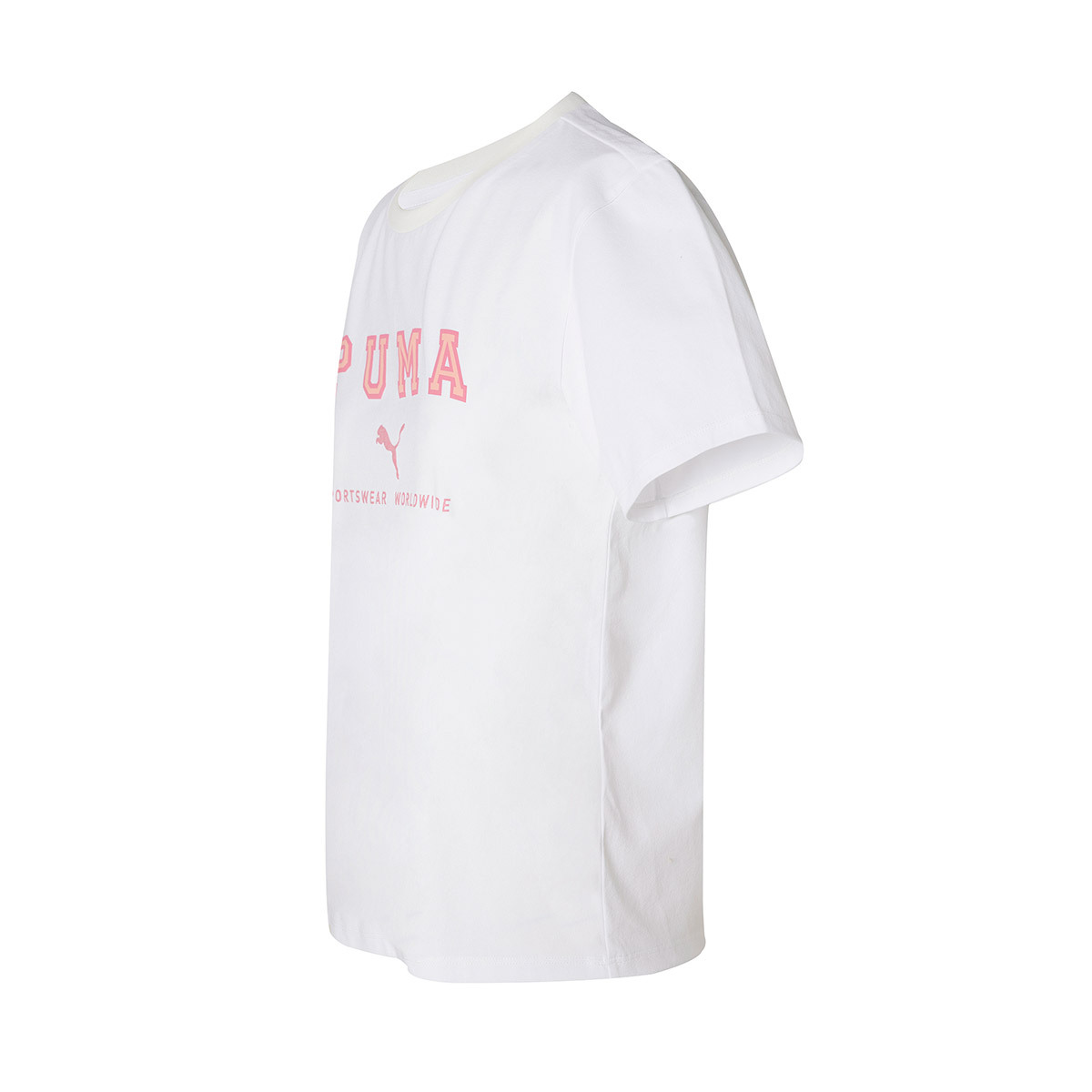 푸마 키즈 그래픽 반소매 티셔츠 - 화이트