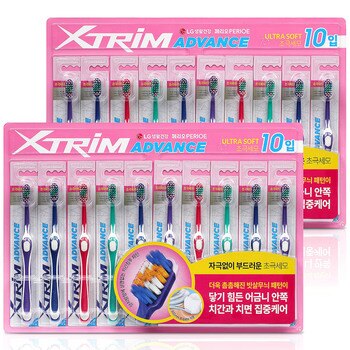 페리오 엑스트림 어드밴스 칫솔 10 입 x 2팩 - 울트라 소프트 초극세모 페리오 엑스트림 어드밴스 칫솔 10 입 x 2팩 - 울트라 소프트 초극세모