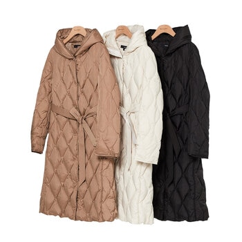 보니스팍스 여성 롱 다운 벨트 점퍼 보니스팍스 여성 롱 다운 벨트 점퍼