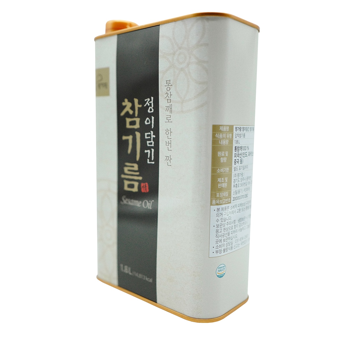 명가랑 정이담긴 참기름 1.8L